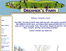 Tablet Screenshot of dreamersfarm.com